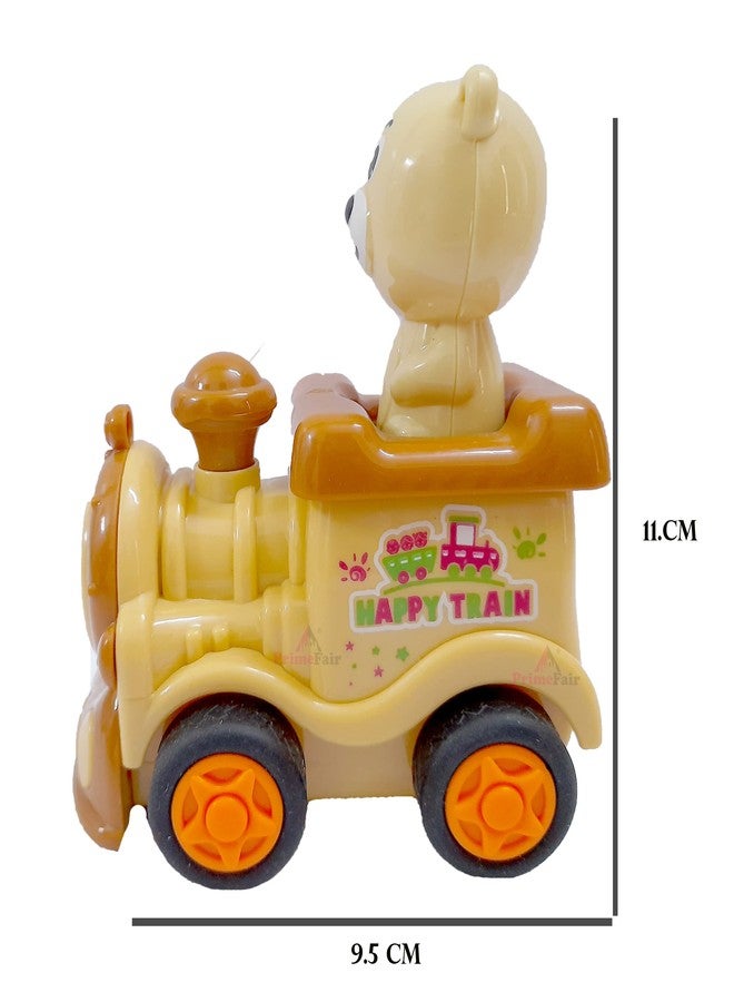 PRIMEFAIR Unbreakable Funny Cartoon Pull Back Friction Power diecast Toy Vehicle Push and Go Crawling Toys for Boys and Girl's Kids, 3 Years (Multicolor) (Happy Train- DORE-COMBO-02) - Image 4